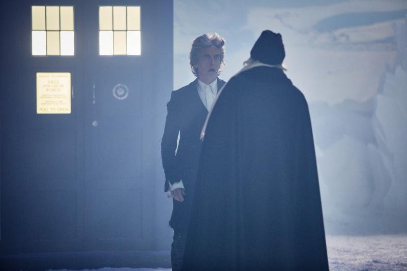 Twice Upon a Time: The Doctor (Peter Capaldi), The First Doctor (David Bradley) (Credit: BBC/BBC Worldwide (Simon Ridgway))