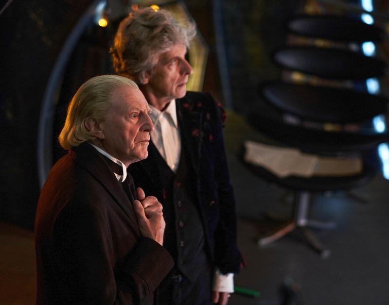 Twice Upon a Time: The First Doctor (David Bradley), The Doctor (Peter Capaldi) (Credit: BBC/BBC Worldwide (Simon Ridgway))