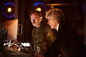 Twice Upon a Time: The Captain (Mark Gatiss), The Doctor (Peter Capaldi) (Credit: BBC/BBC Worldwide (Simon Ridgway))