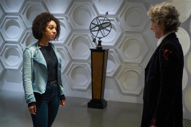 Twice Upon a Time: Bill (Pearl Mackie), The Doctor (Peter Capaldi) (Credit: BBC/BBC Worldwide (Simon Ridgway))