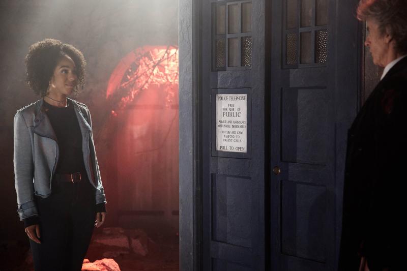 Twice Upon a Time: Bill (Pearl Mackie), The Doctor (Peter Capaldi) (Credit: BBC/BBC Worldwide (Simon Ridgway))