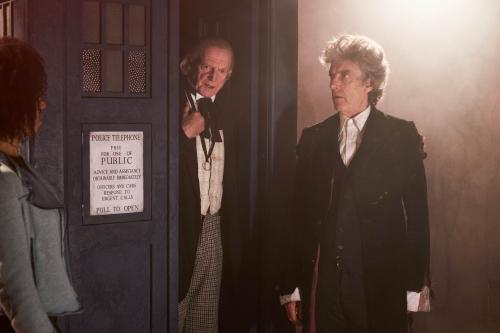 Twice Upon a Time: Bill (Pearl Mackie), The First Doctor (David Bradley), The Doctor (Peter Capaldi) (Credit: BBC/BBC Worldwide (Simon Ridgway))