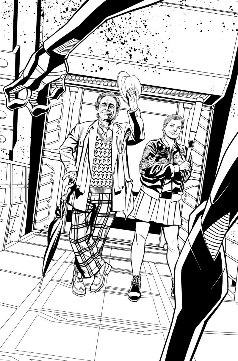 Doctor Who: The Seventh Doctor #1DOCTOR_WHO_7D_BLACK_AND_WHITE_PROMO_ART.JPG (Credit: Titan )