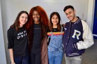 Vivian Oparah (Tanya Adeola), Fady Elsayed (Ram Singh), Sophie Hopkins (April MacLean) (Credit: Big Finish)