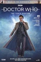 The Road to the Thirteenth Doctor: The Tenth Doctor - Cover B (Credit: Titan )