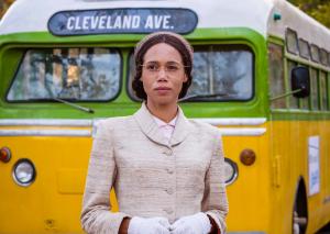 Vinette Robinson playing Rosa Parks (Credit: BBC Studios)