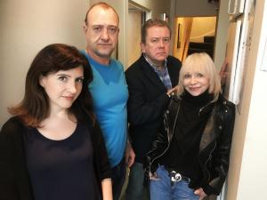 Daisy Ashford, Tim Treloar, Jon Culshaw, Katy Manning (Credit: Big Finish)