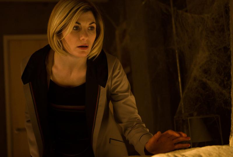  Arachnids In The UK: The Doctor (Jodie Whittaker) (Credit: BBC Studios (Ben Blackall))