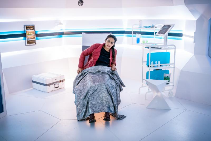 The Tsuranga Conundrum: Yaz (Mandip Gill) (Credit: BBC Studios (Ben Blackall))