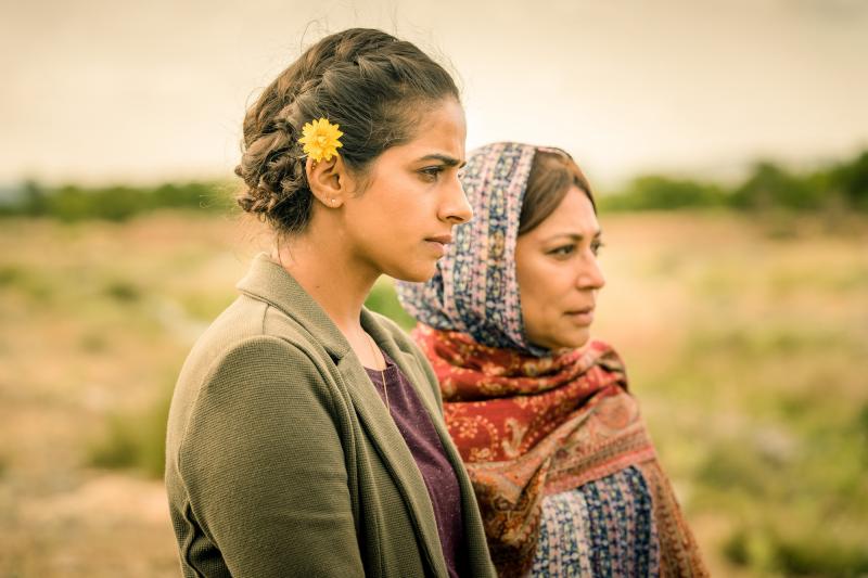 Demons Of The Punjab: Yaz (Mandip Gill), Hasna (Shaheen Khan) (Credit: BBC Studios (Ben Blackall))