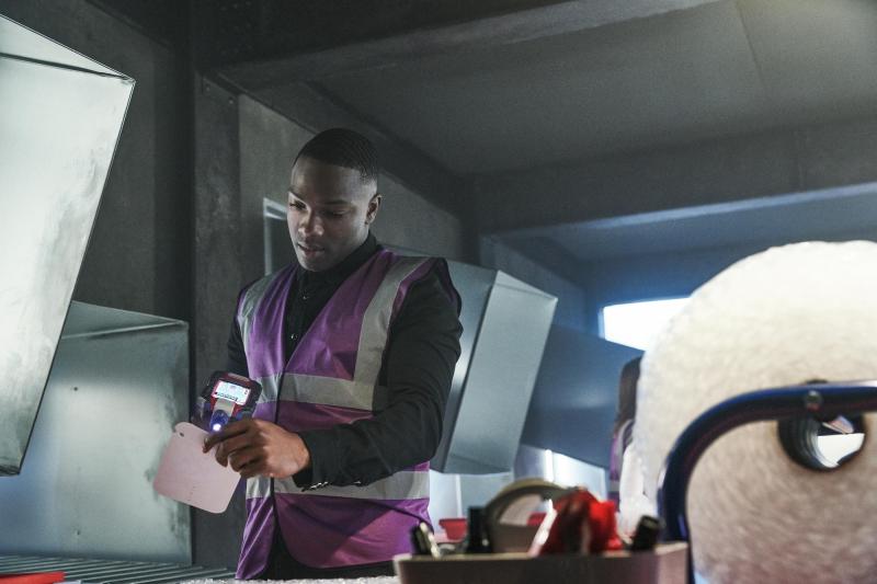 Kerblam!: Ryan (Tosin Cole) (Credit: BBC Studios (Ben Blackall))