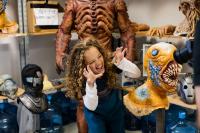 Children in Need 2018: Anna meets the monsters! (Credit: BBC/Sophie Mutevelian)