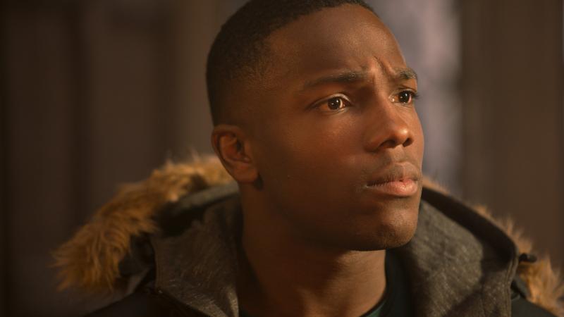 The Witchfinders: Ryan (Tosin Cole) (Credit: BBC Studios (Adrian Rogers))