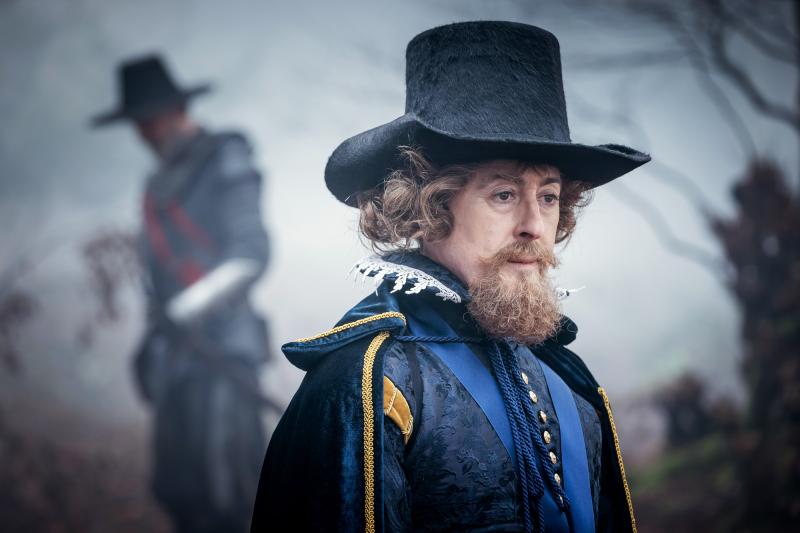  The Witchfinders: King James (Alan Cumming) (Credit: BBC Studios (Ben Blackall))