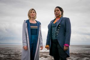 Fugitive of the Judoon: The Doctor (Jodie Whittaker), Ruth Clayton (Jo Martin) (Credit: BBC Studios (Ben Blackall ))