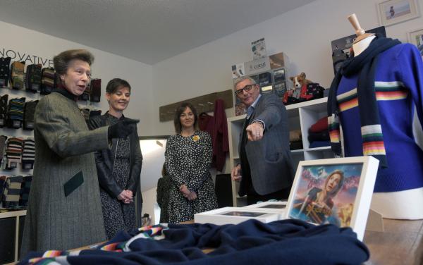 Princess Royal at Corgi (Credit: Carmarthenshire County Council)