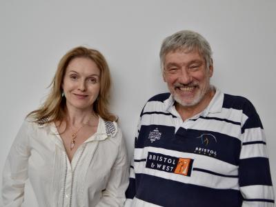 Class: Volumes 3-4: Dervla Kirwan (Miss Quill) and Simon Armstrong (Corporal Blood) (Credit: Big Finish)