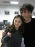 Neil Gaiman with Jenna-Louise Coleman. Photo: Neil Gaiman