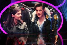 Matt Smith and Jenna-Louse Coleman introduced on Children in Need. Photo: Press Association