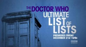 The Doctor Who Ultimate List of Lists
