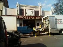 Film crew at the Rivoli Ballroom, Brockley. Photo: Debra Moyce, via Twitter