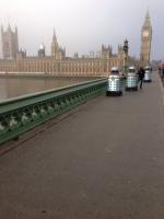 Daleks on Westminster Bridge. Photo: Matt Strevens