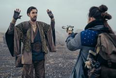 Village of the Angels: Blake Harrison, Bel (Thaddea Graham) (Credit: BBC Studios (James Pardon))
