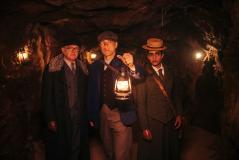 Survivors of the Flux: Jericho (Kevin Mcnally), Dan (John Bishop), Yasmin Khan (Mandip Gill) (Credit: BBC Studios (James Pardon))