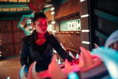 Survivors of the Flux: Bel (Thaddea Graham) (Credit: BBC Studios (James Pardon))