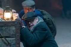 Flux Chapter 6 - The Vanquishers: Dan (John Bishop), Jericho (Kevin Mcnally) (Credit: BBC Studios (James Stack))