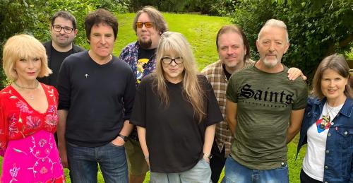 Toyah Willcox, Ian Kubiak, Christopher Guard, Barnaby Eaton-Jones, Dee Sadler, Kenton Hall, Ian Reddington, and Sophie Aldred (Credit: AUK Studios)