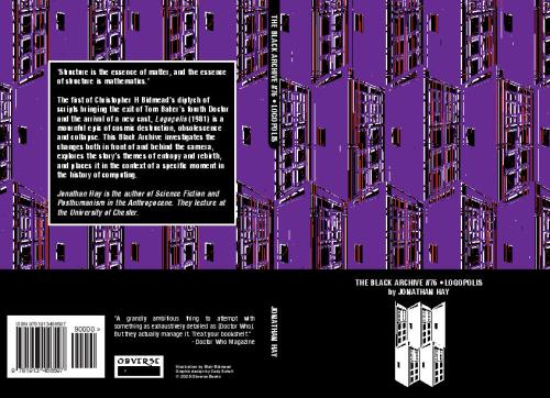 Black Archive #76: Logopolis (Credit: Obverse Books)