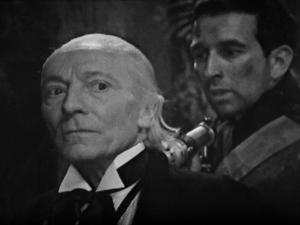 Bret Vyon menaces the Doctor (Credit: BBC Studios)