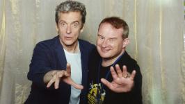 The author with Peter Capaldi. BBC Worldwide sought to personalise the photo opp experience for fans.