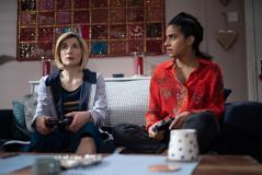 Once, Upon Time: The Doctor (Jodie Whittaker), Yasmin Khan (Mandip Gill) (Credit: BBC Studios (James Pardon))
