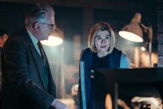 Village of the Angels: Jericho (Kevin Mcnally), The Doctor (Jodie Whittaker) (Credit: BBC Studios (BBC Studios))