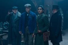 Flux Chapter 6 - The Vanquishers: Jericho (Kevin Mcnally), Dan (John Bishop), Yasmin Khan (Mandip Gill), Williamson (Steve Oram) (Credit: BBC Studios (James Stack))