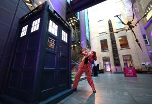 Tardis lands at World Museum (Credit: Gareth Jones)