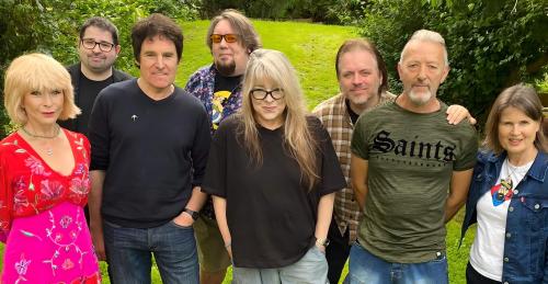 Toyah Willcox, Ian Kubiak, Christopher Guard, Barnaby Eaton-Jones, Dee Sadler, Kenton Hall, Ian Reddington, and Sophie Aldred (Credit: AUK Studios)