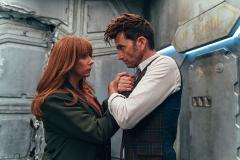 Wild Blue Yonder: The Doctor (DAVID TENNANT), Donna Noble (CATHERINE TATE) (Credit: BBC Studios (James Pardon))