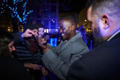 Doctor Who Christmas Launch : Ncuti Gatwa at the the London Eye (Credit: BBC Studios (Jonathan Birch))