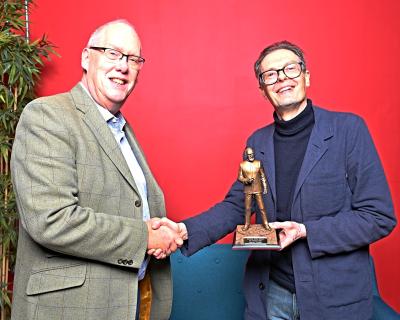 Andrew Cartmel and Tony Jordan (Credit: DWAS)